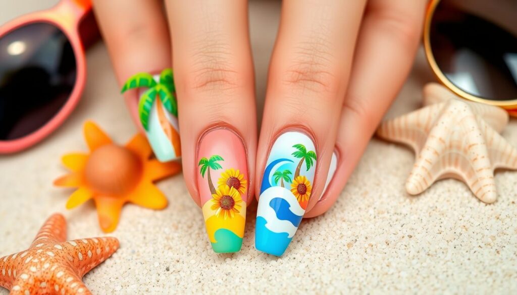 cute vacation nails